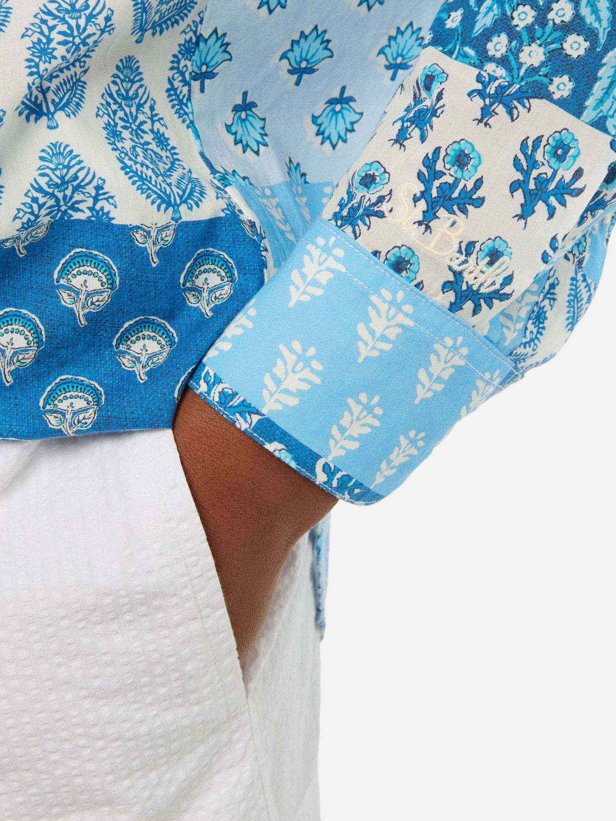 Camicia Brigitte in cotone con stampa patchwork di fiori product image 2
