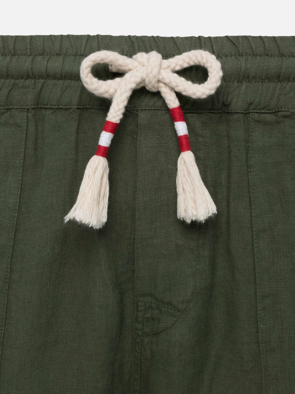 Pantaloni Calais verde militare in lino