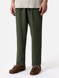 Pantaloni Calais verde militare in lino