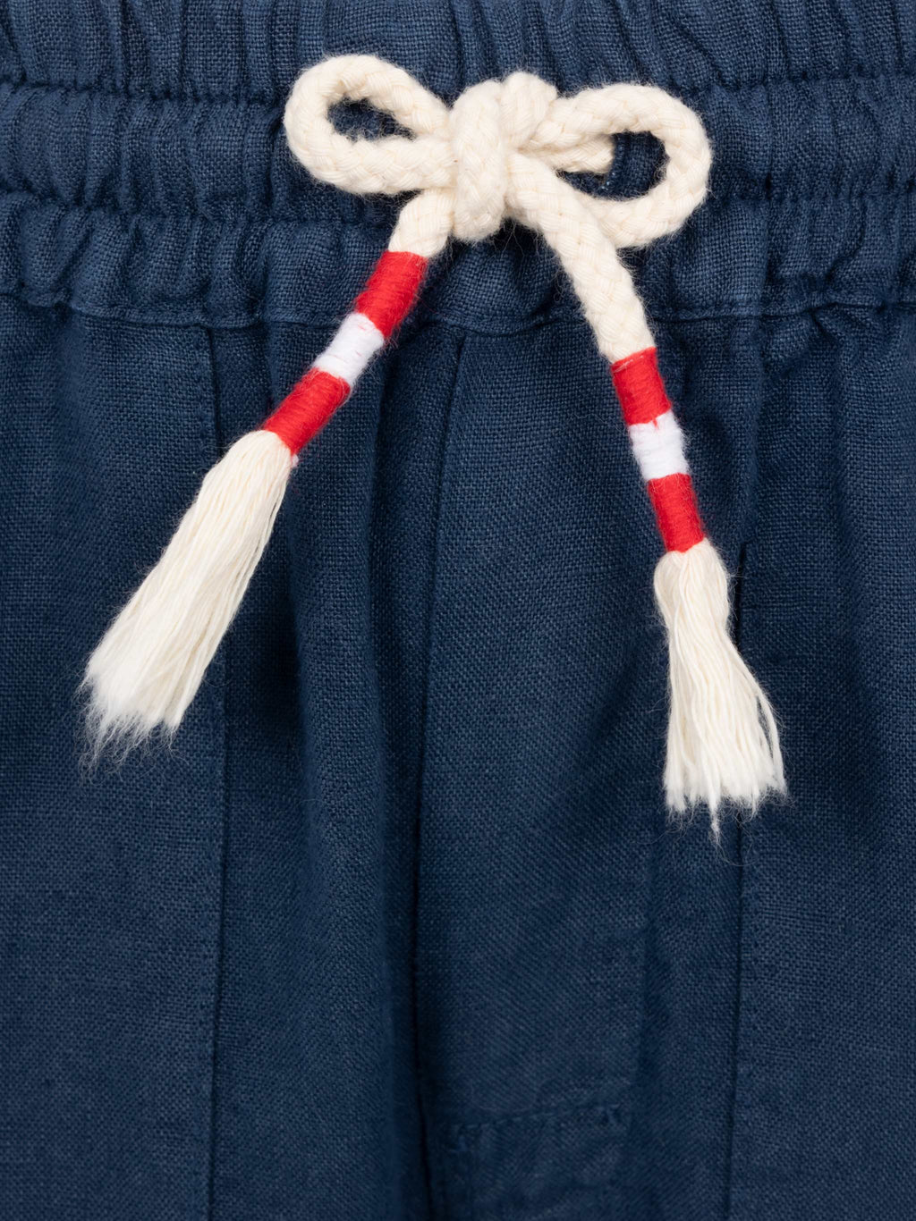 Pantaloni Calais Jr blu navy in lino