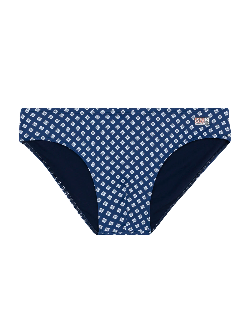 Slip mare Cayo blu navy con stampa cravatte