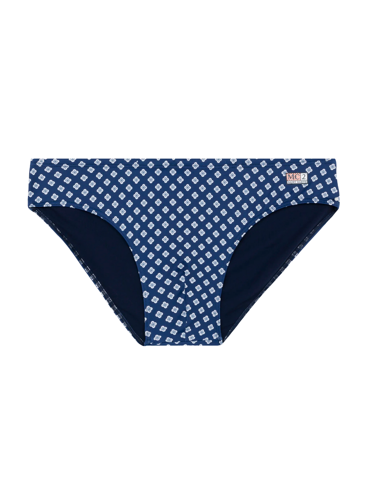 Slip mare Cayo blu navy con stampa cravatte