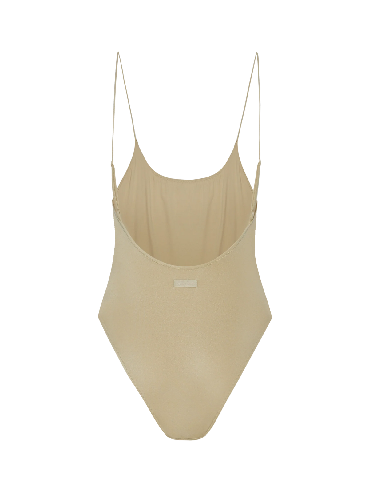 Costume intero Cecille oro con righe di strass