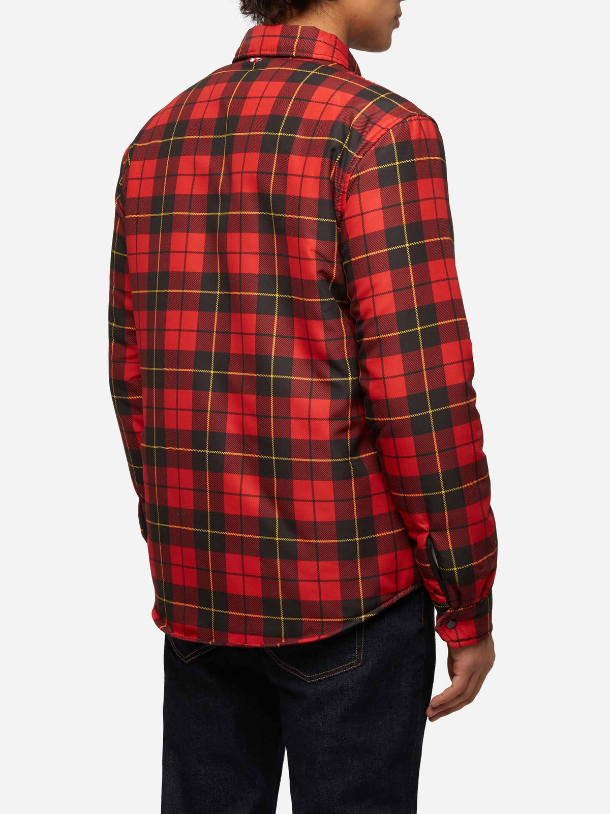 Sovracamicia Chalet rossa con stampa tartan