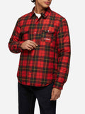 Sovracamicia Chalet rossa con stampa tartan