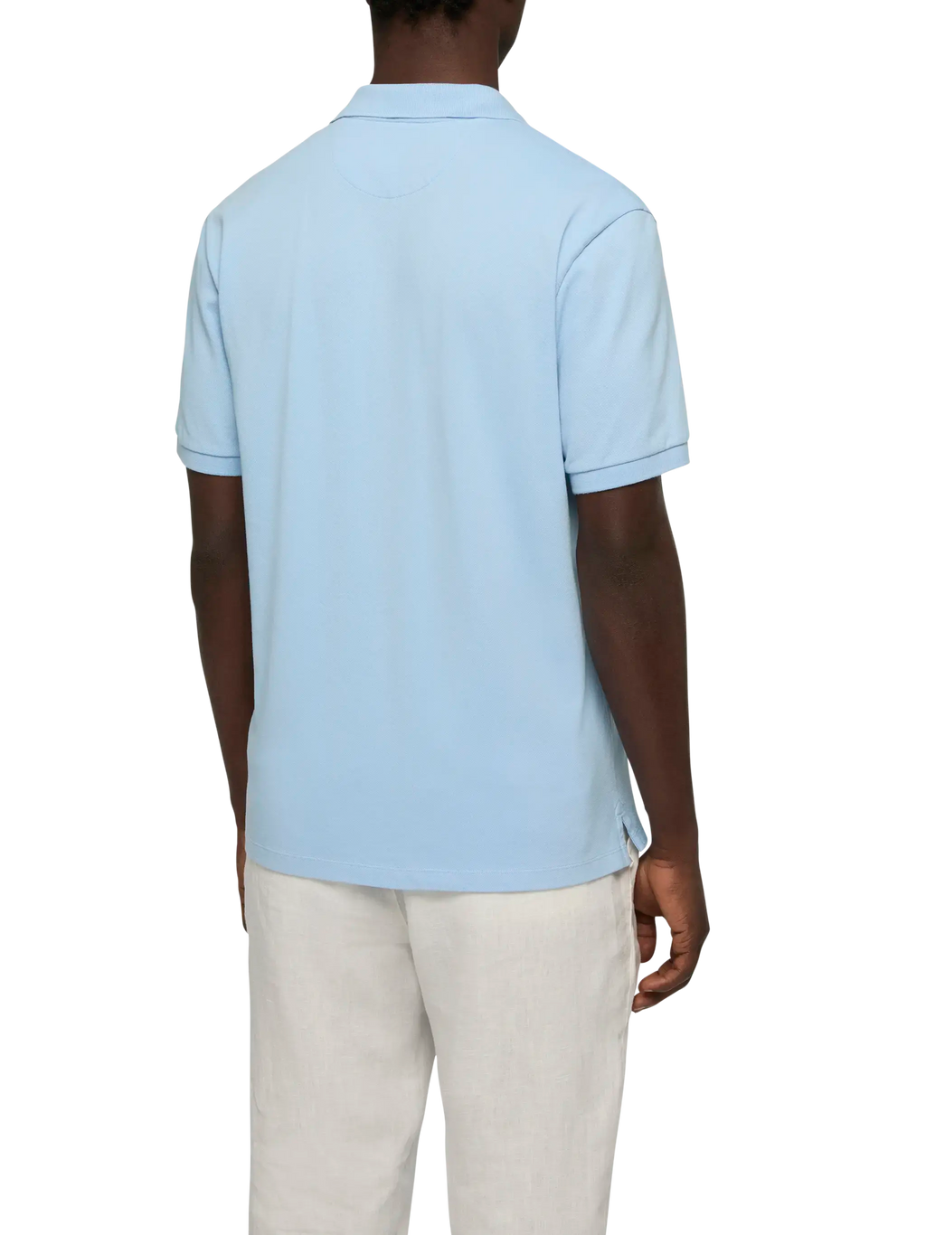 Polo Charles azzurra in piquet product image 3