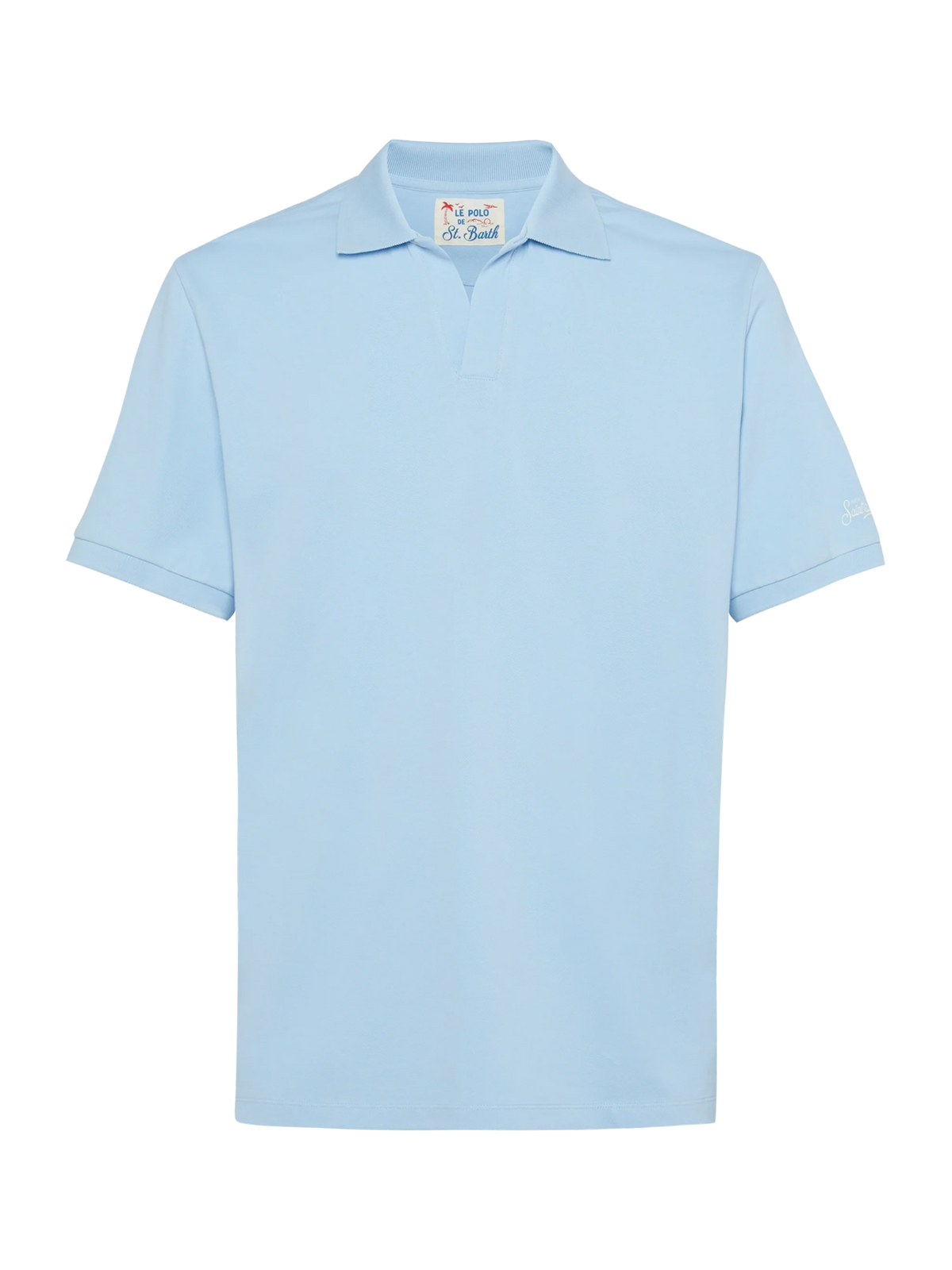 Polo Charles azzurra in piquet product image 4