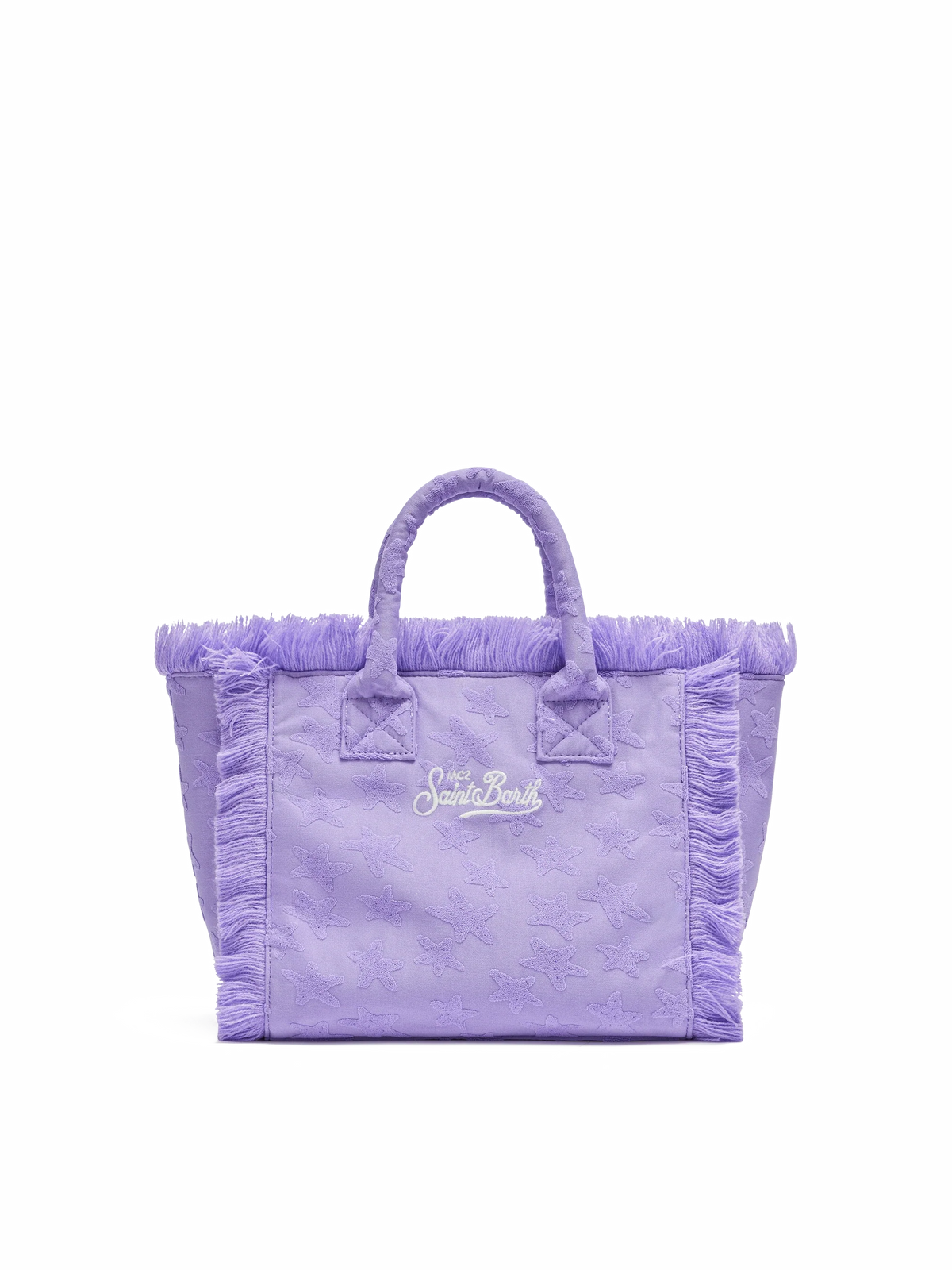 Borsa a mano Colette lilla in spugna con motivo stelle