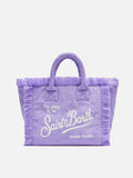 Borsa a mano Colette lilla in spugna con motivo stelle
