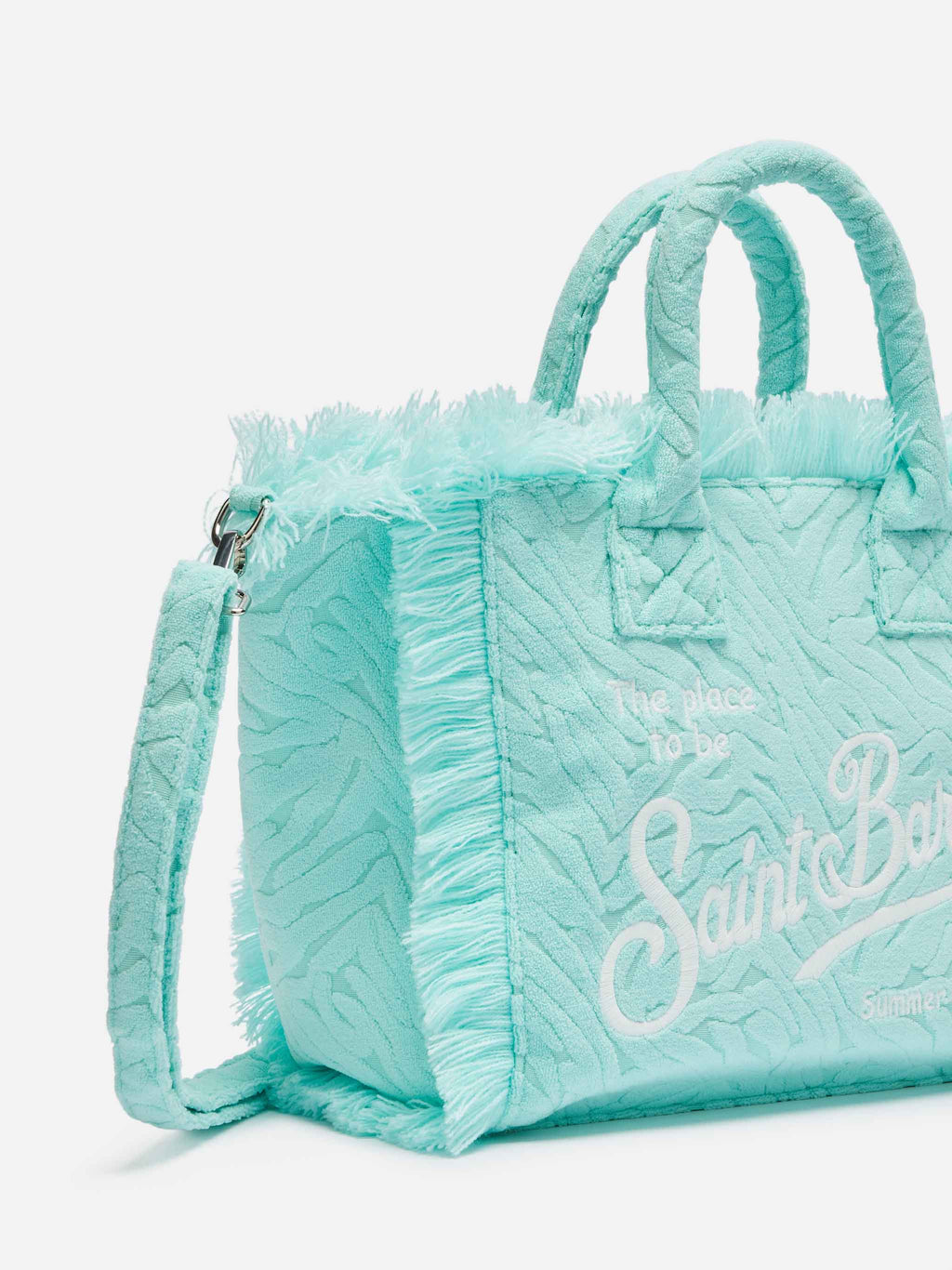 Borsa a mano Colette in spugna con motivo zebrato