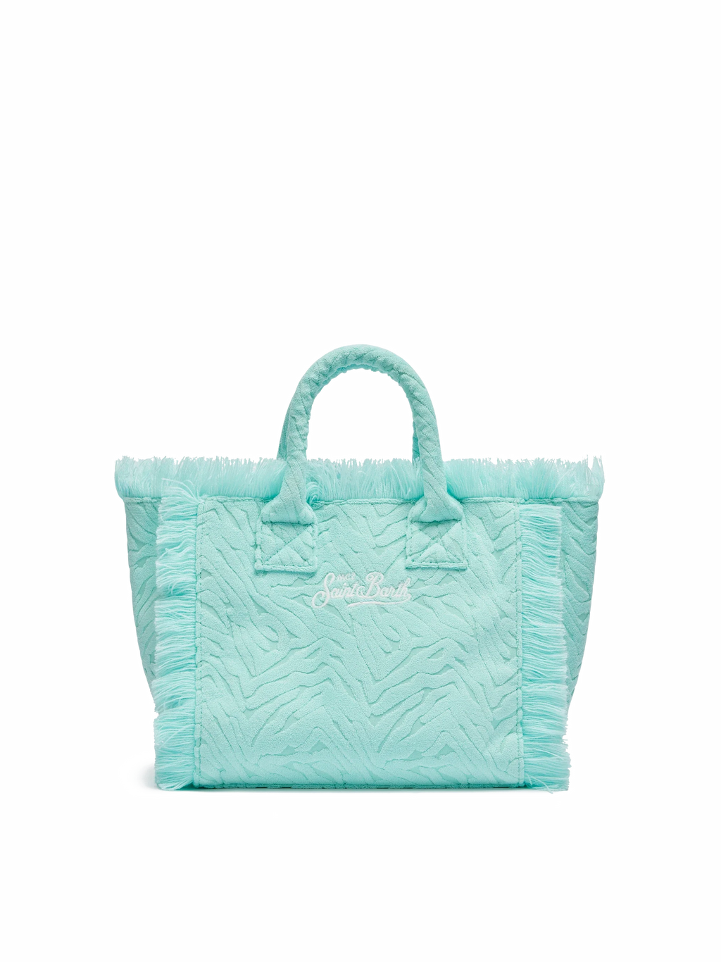 Borsa a mano Colette in spugna con motivo zebrato