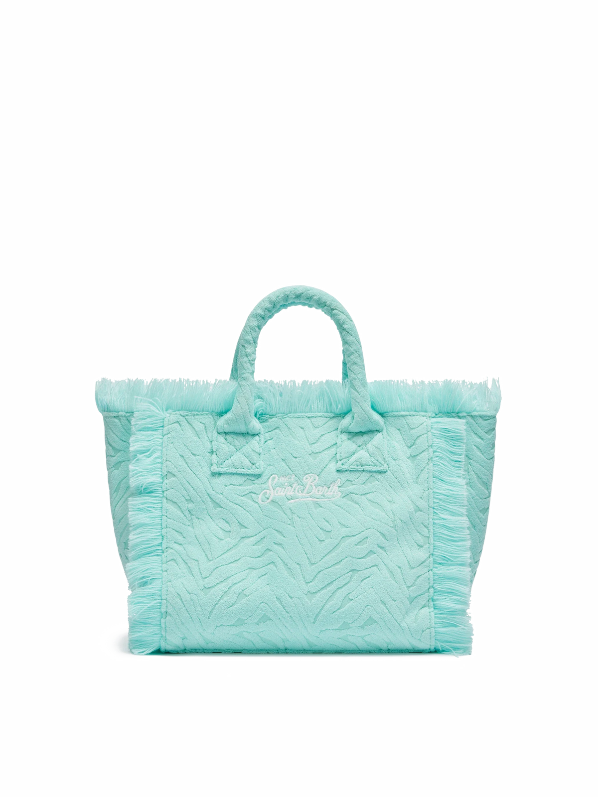 Borsa a mano Colette in spugna con motivo zebrato