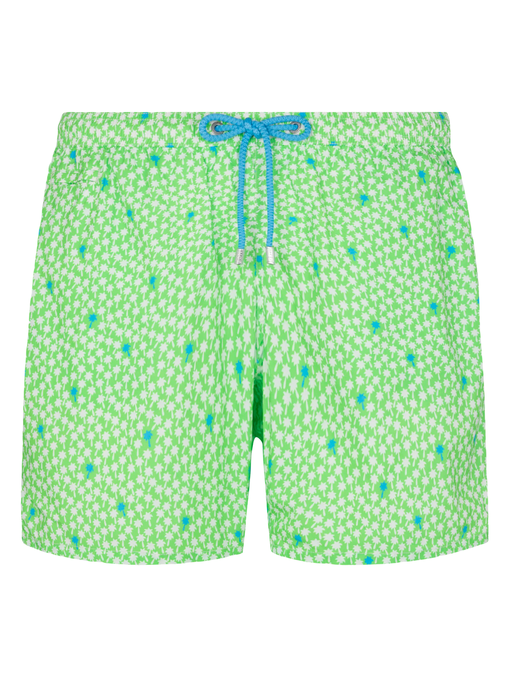 Costume mare Comfort Light verde fluo con stampa palme