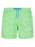 Costume mare Comfort Light verde fluo con stampa palme