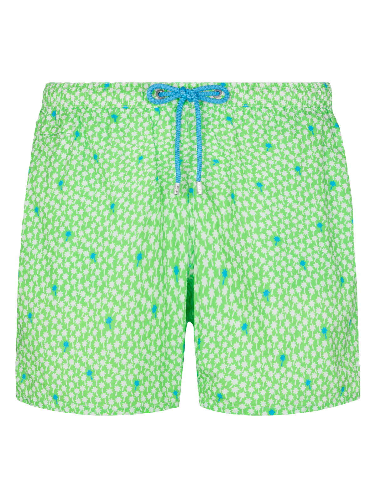 Costume mare Comfort Light verde fluo con stampa palme