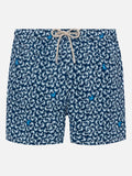 Costume mare Comfort Light blu navy con stampa granchi