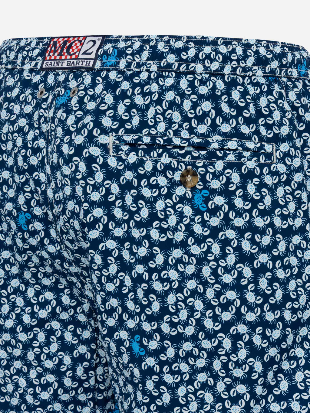 Costume mare Comfort Light blu navy con stampa granchi