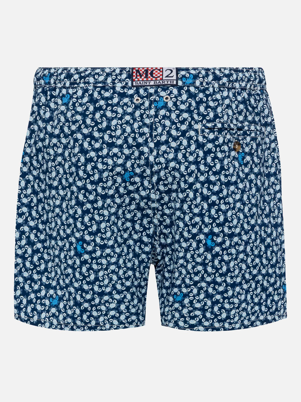 Costume mare Comfort Light blu navy con stampa granchi