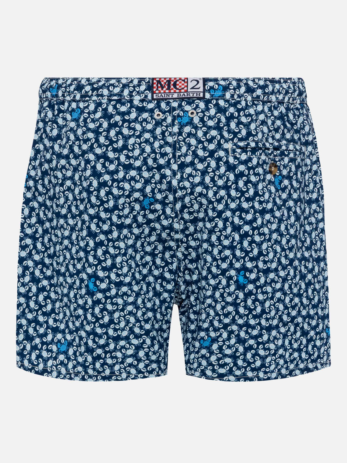 Costume mare Comfort Light blu navy con stampa granchi