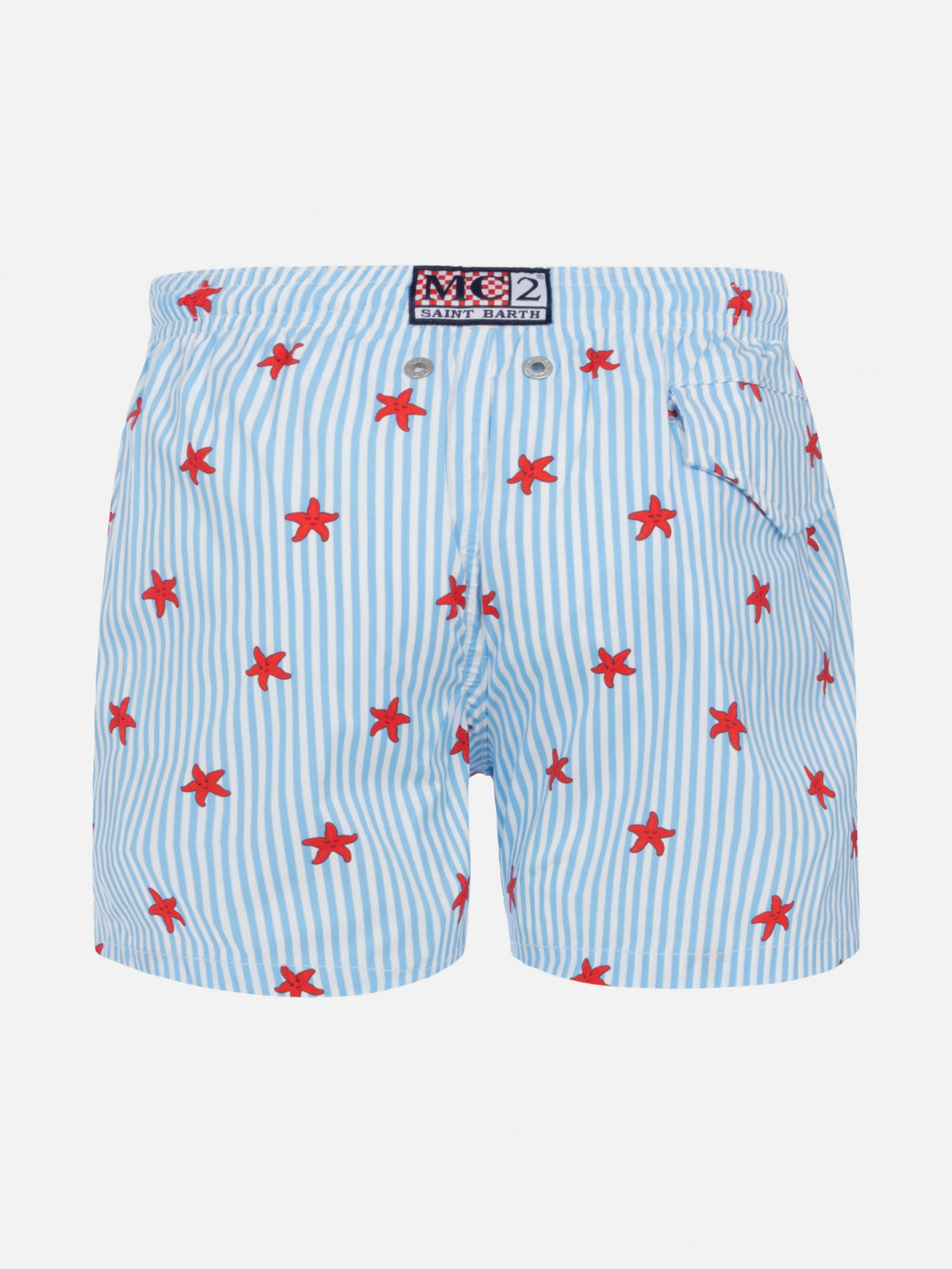 Costume mare Comfort Light Jr azzurro con stampa stelle marine