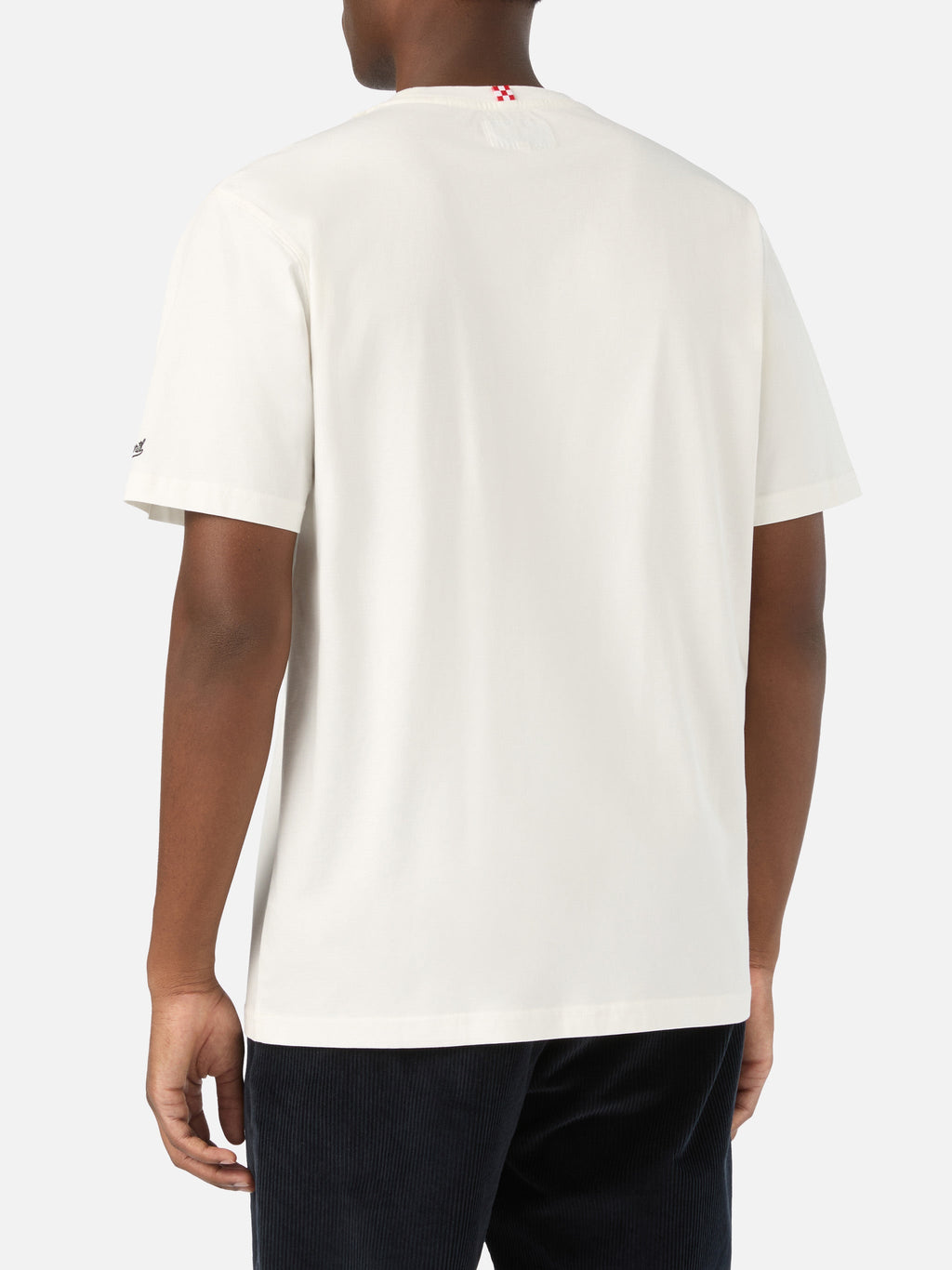 T-shirt Connor bianca in cotone con stampa orologio e product image 4