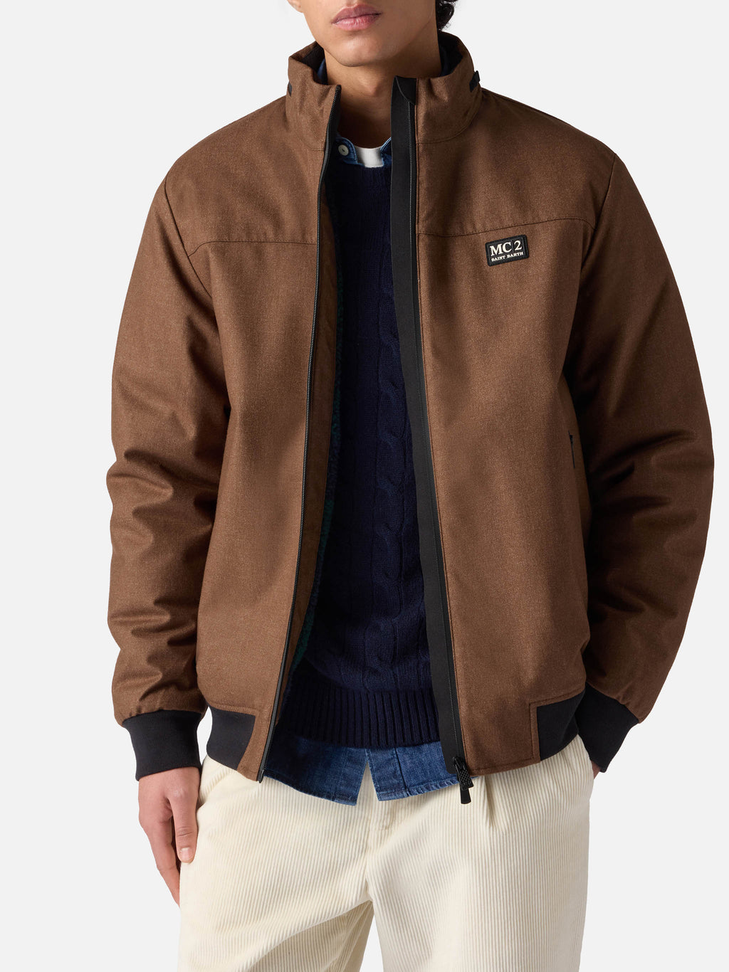 Giacca Country marrone in lana product image 1