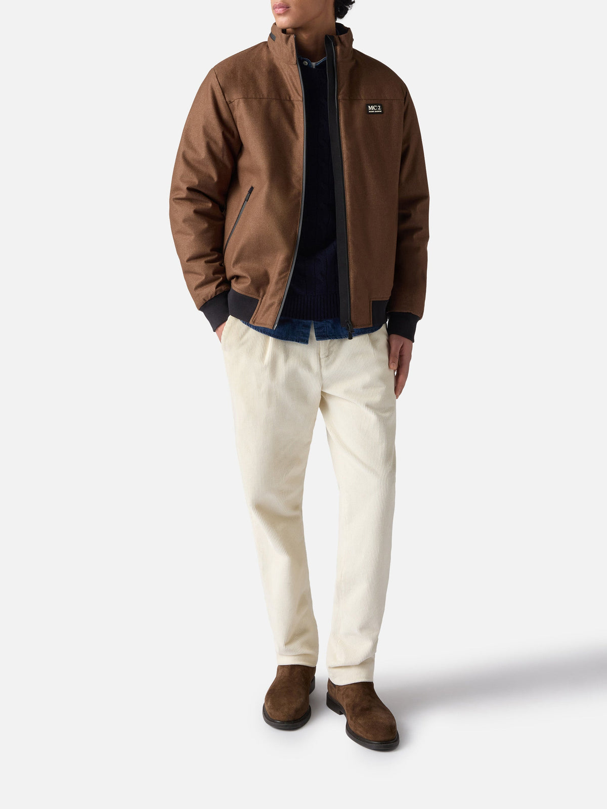 Giacca Country marrone in lana product image 2
