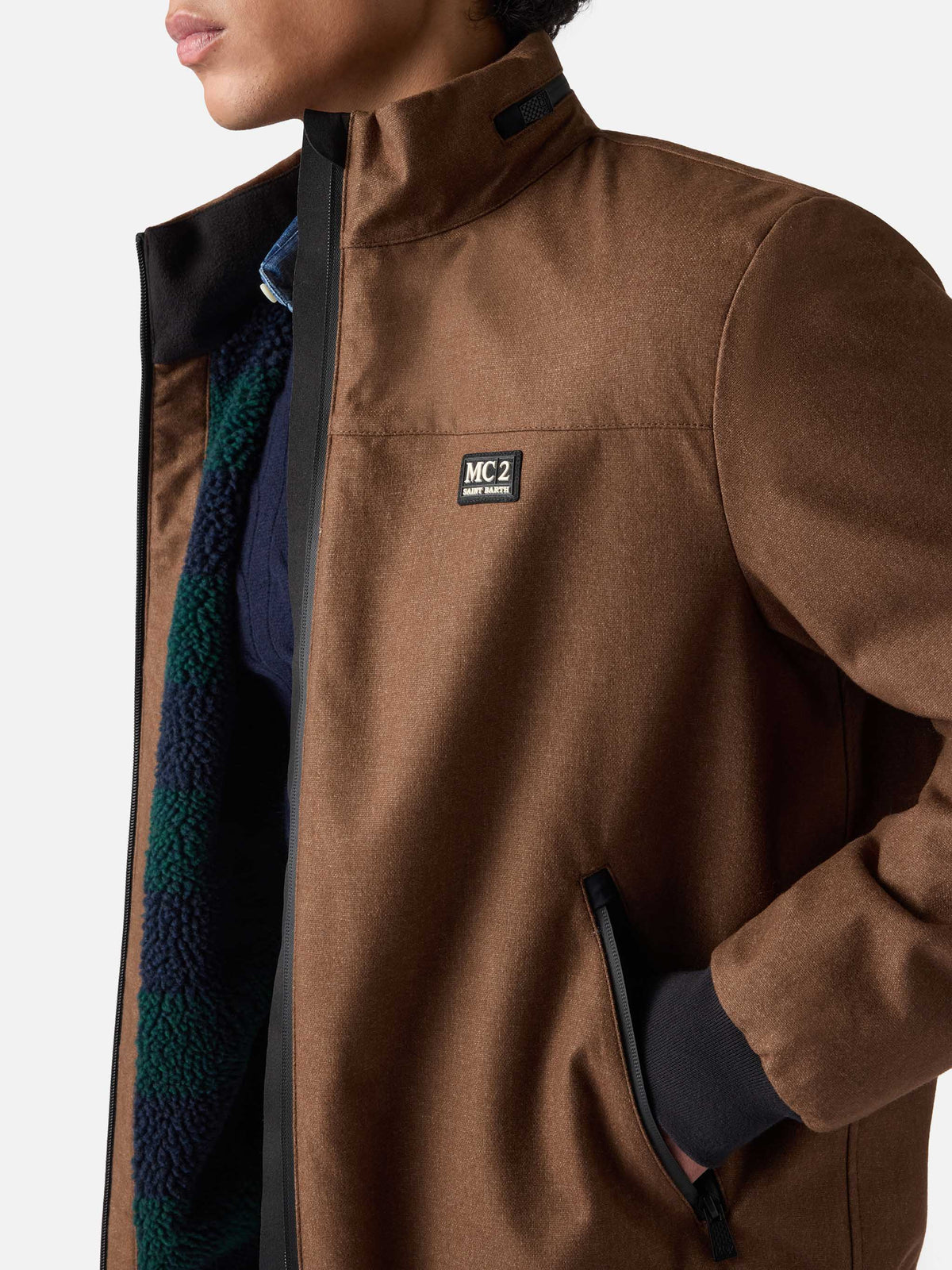 Giacca Country marrone in lana product image 5