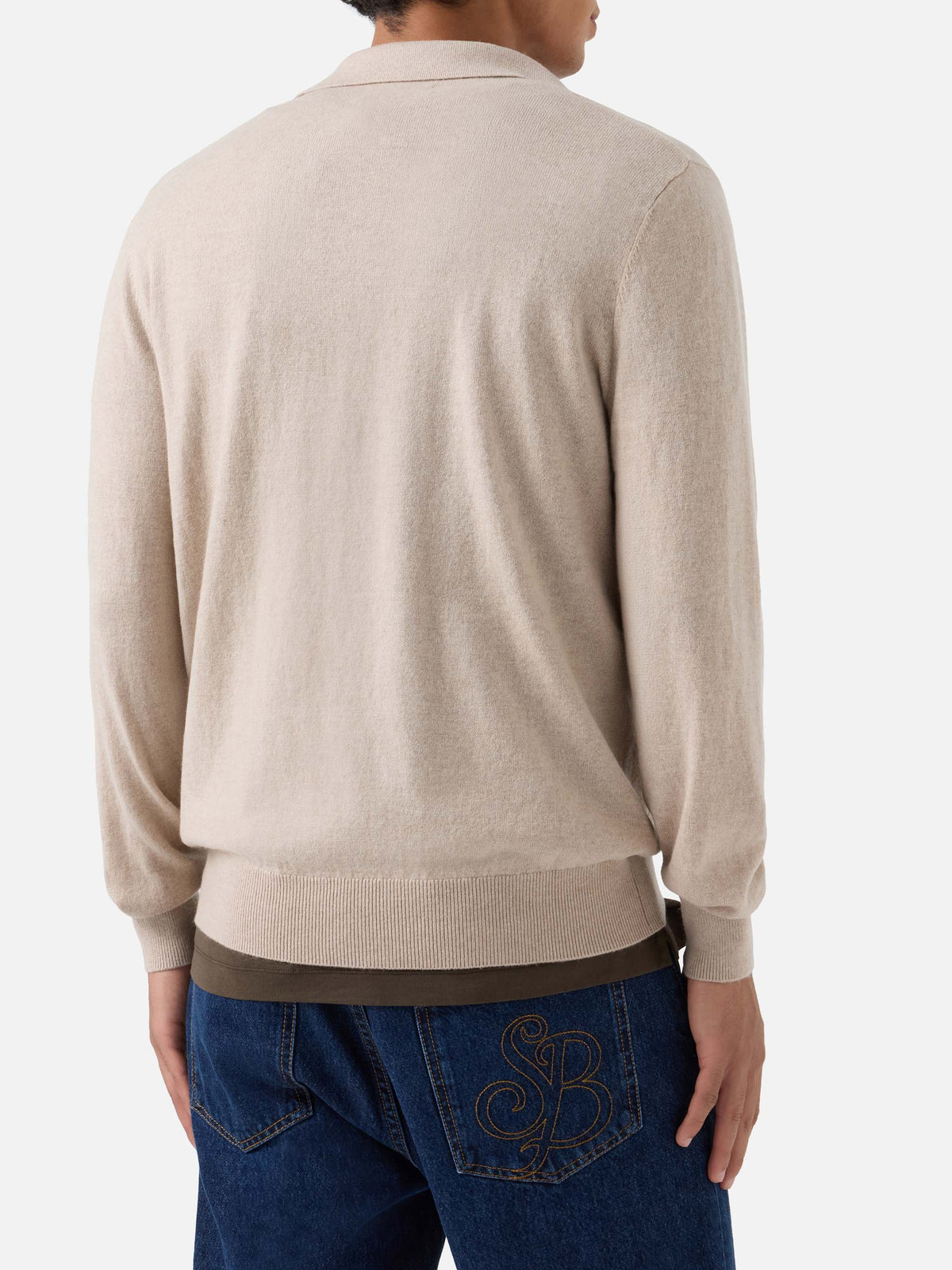 Polo Covent beige in misto lana merino e cashmere product image 4