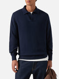 Polo Covent blu navy in misto lana merino e cashmere product image 1