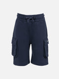 Bermuda cargo Cargy Jr blu navy in cotone