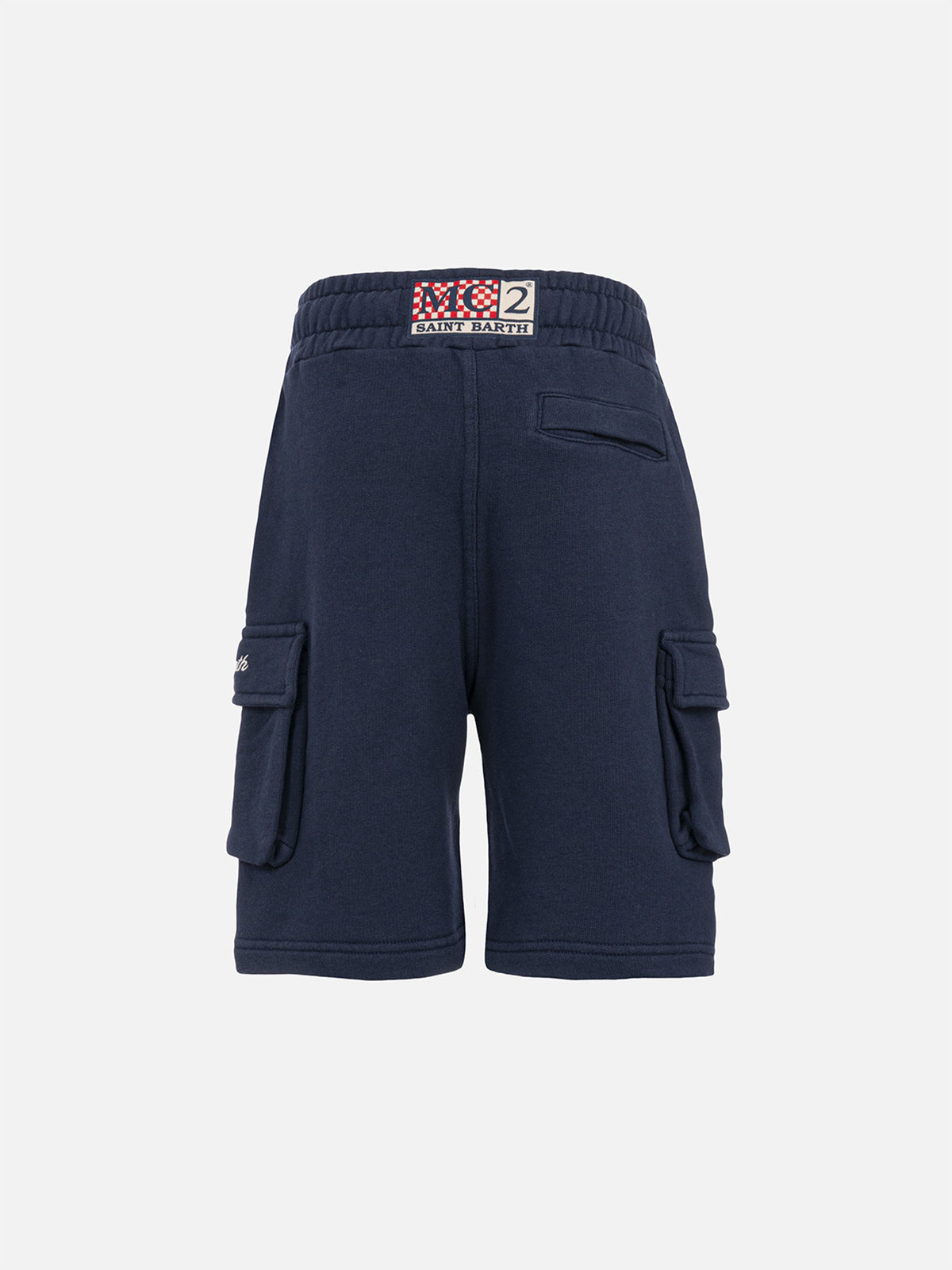 Bermuda cargo Cargy Jr blu navy in cotone
