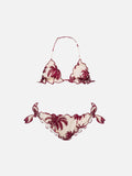Bikini Cris bianco panna con stampa toile de Jouy | Special Edition