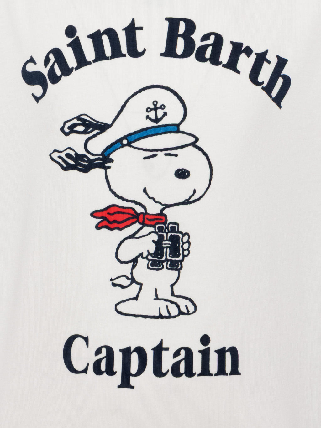 T-shirt Dean Jr bianca con stampa Snoopy capitano St. Barth product image 3