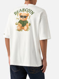 T-shirt Delmar oversize bianca in cotone con stampa product image 1