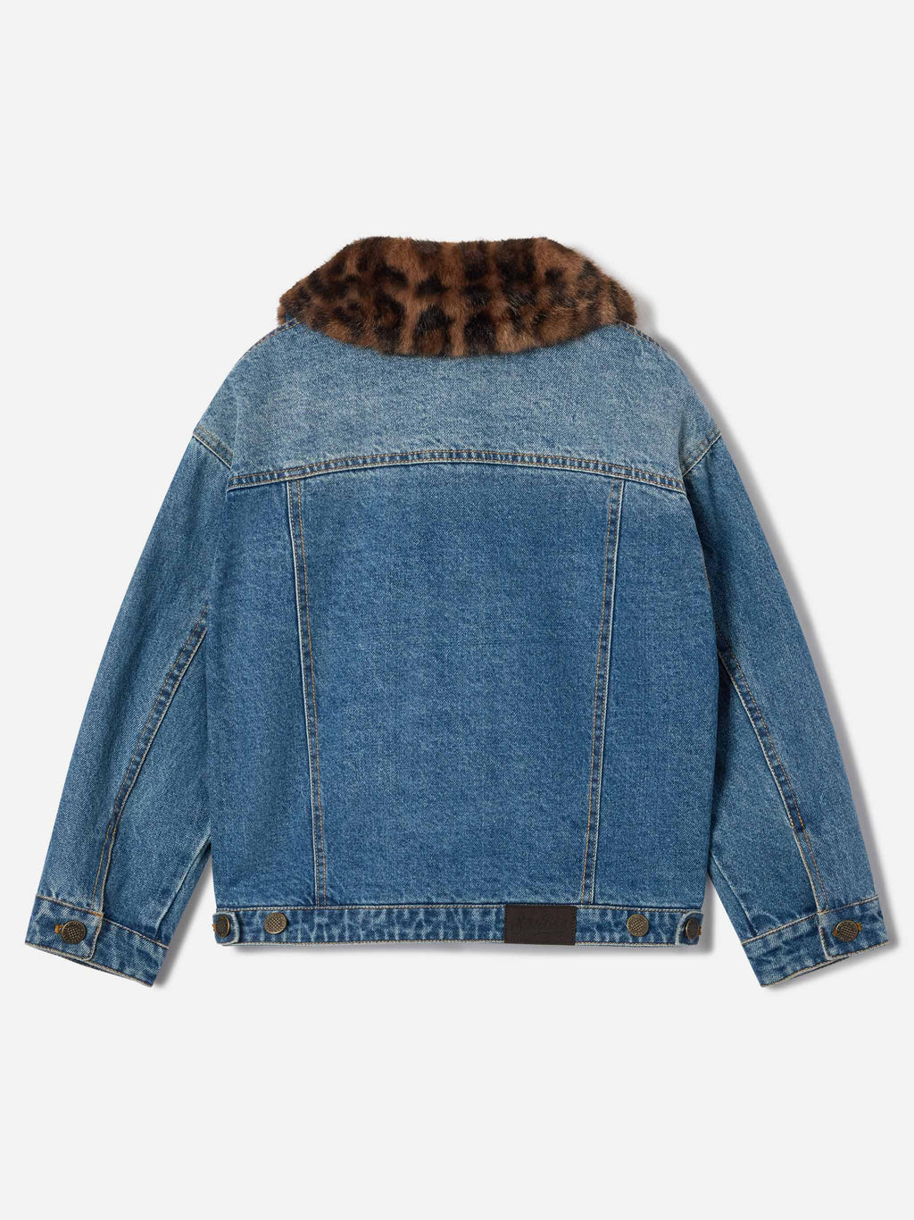 Giacca Dailys azzurra in denim con collo in effetto product image 3