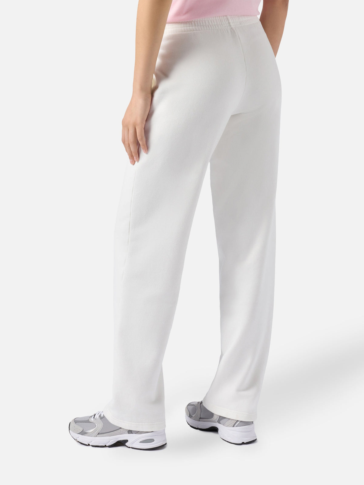 Pantaloni in maglia Deena bianco panna