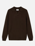 Polo Downing marrone in lana a costine product image 1