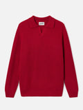 Polo Downing rossa in lana a costine product image 1