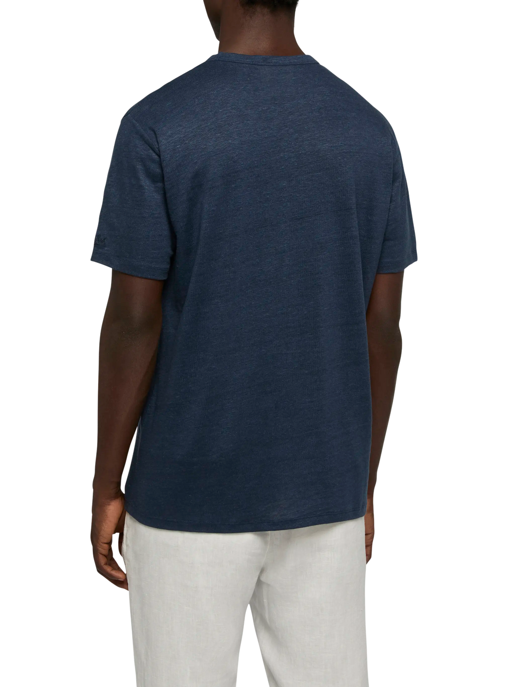 T-shirt Ecstasea blu navy in lino con stampa pin up product image 3