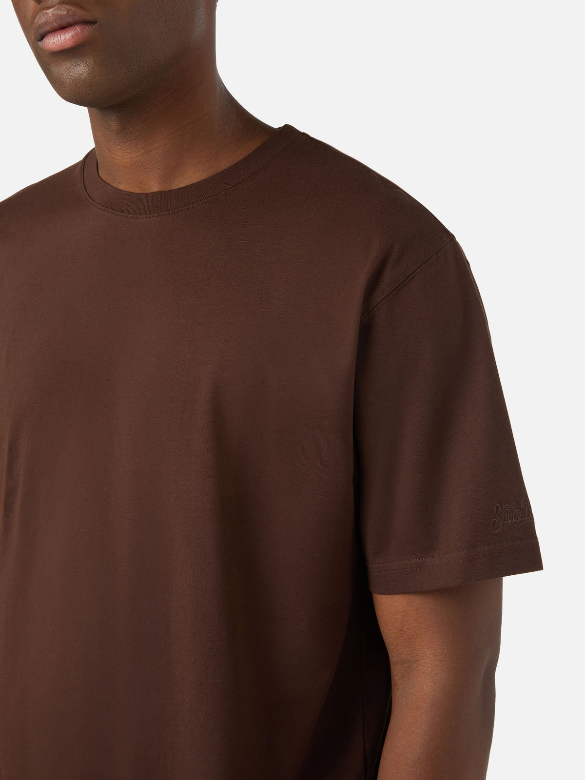 T-shirt Every marrone in cotone product image 3