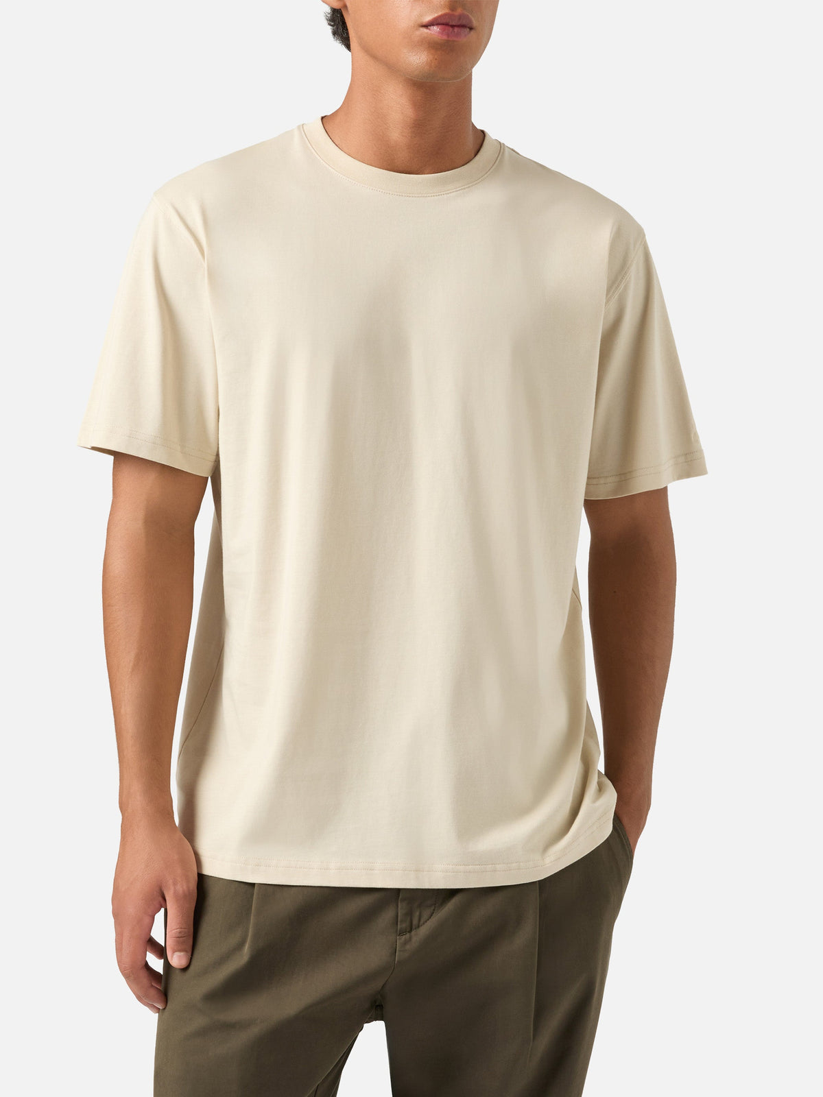 T-shirt Every beige in cotone product image 2