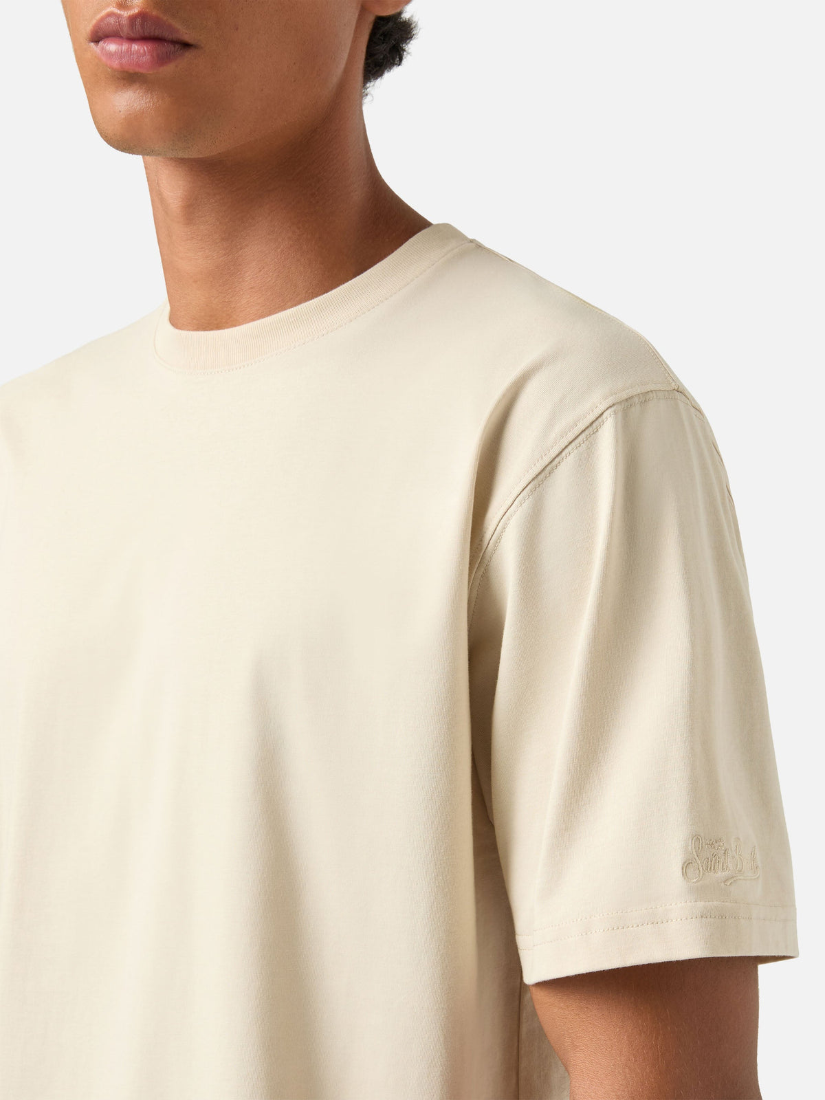 T-shirt Every beige in cotone product image 3