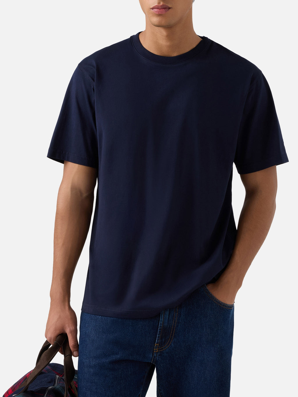 T-shirt Every blu navy in cotone product image 2