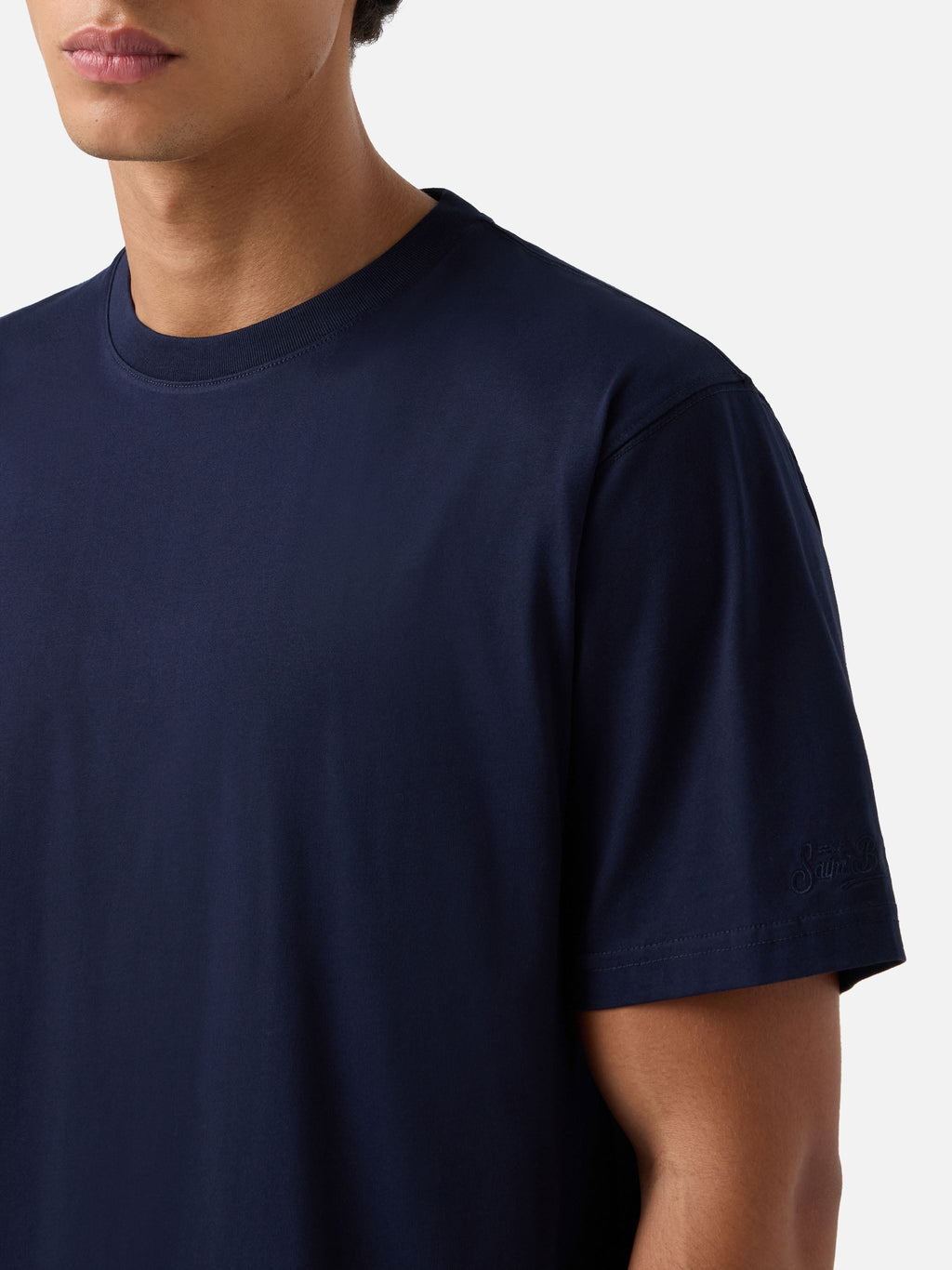T-shirt Every blu navy in cotone product image 3