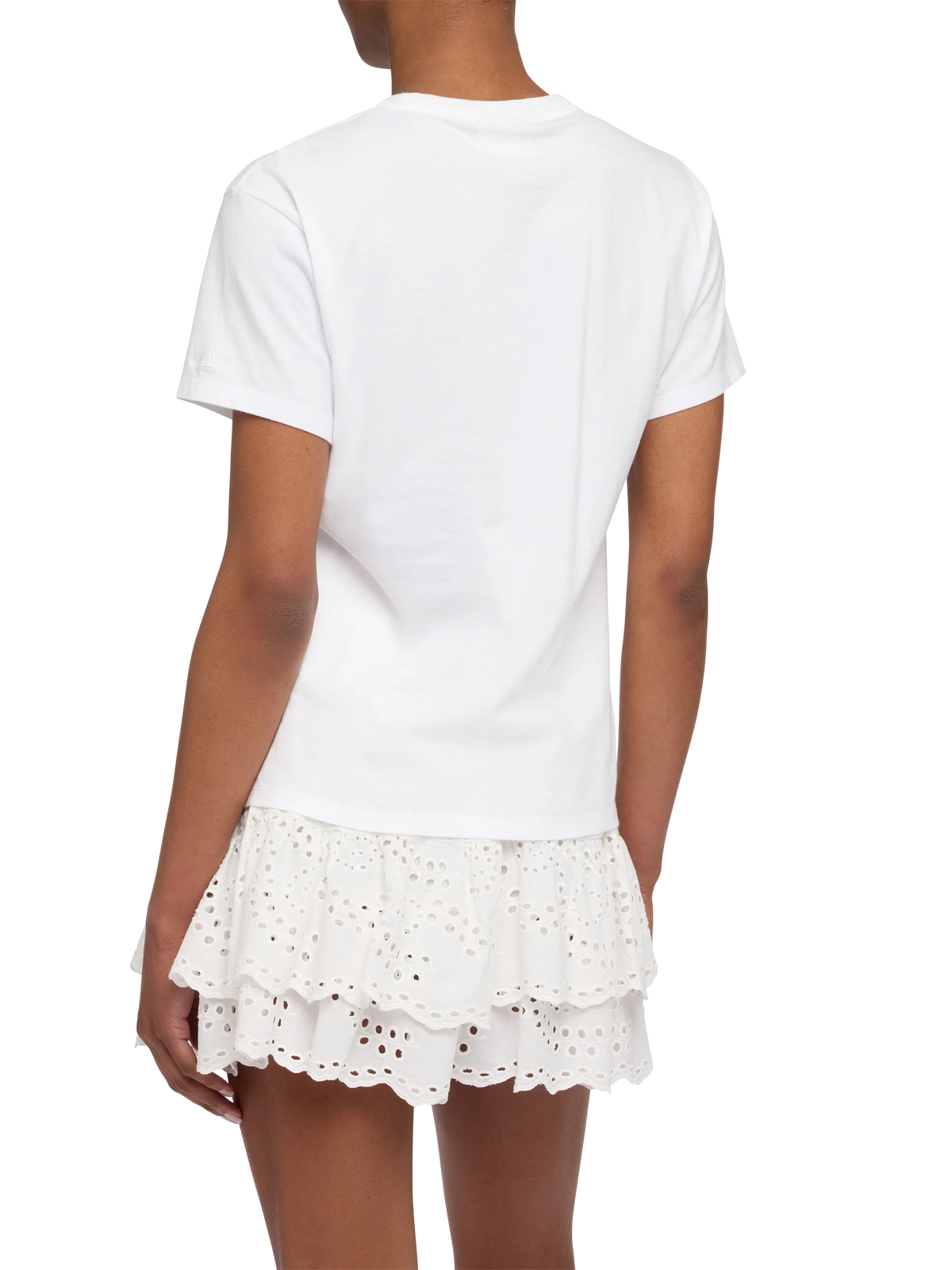 T-shirt Emilie bianca con ricamo Après Sun product image 3