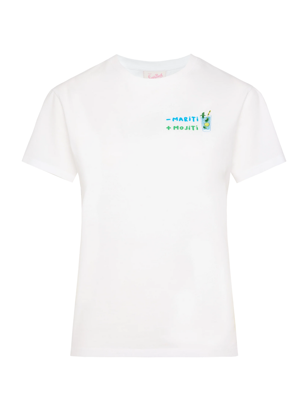 T-shirt Emilie bianca con ricamo - mariti + mojiti product image 4