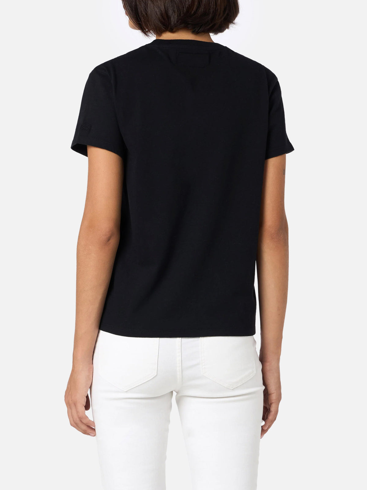 T-shirt Emilie nera con ricamo Vip Club Cortina | Special product image 4