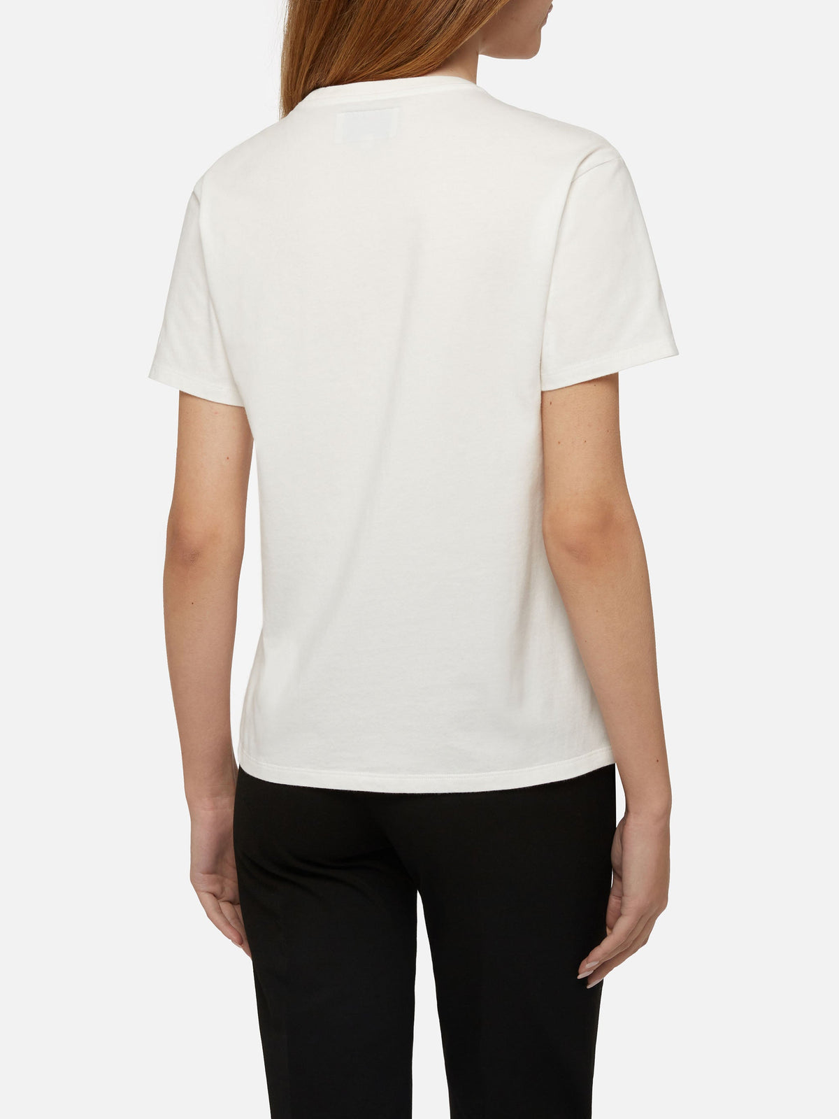 T-shirt Emilie bianco panna con ricamo Ci beviamo al cenone product image 3