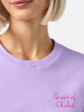 T-shirt Emilie lilla con ricamo Queen of Chalet product image 1